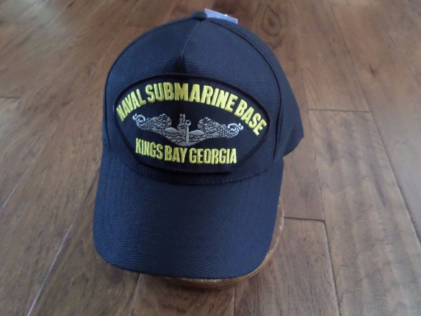 NAVAL SUBMARINE BASE KINGS BAY GEORGIA HAT OFFICIAL MILITARY BALL CAP USA MADE