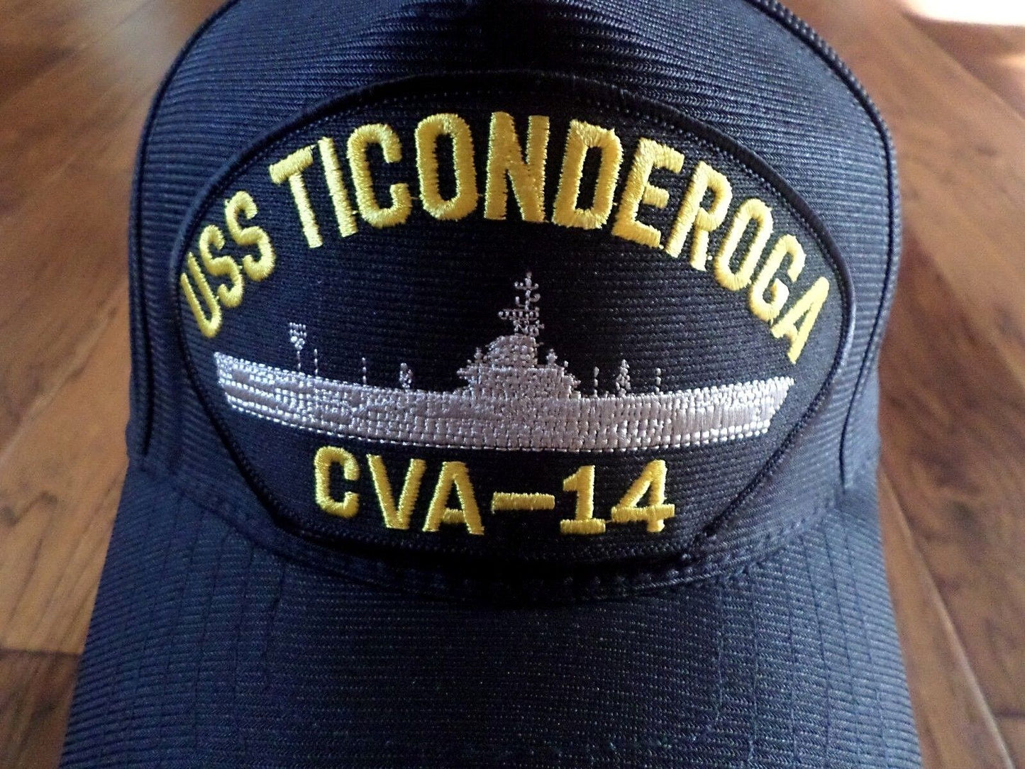 USS TICONDEROGA CVA-14 U.S NAVY SHIP HAT OFFICIAL U.S MILITARY BALL CAP USA MADE