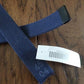 MILITARY ISSUE BLUE WEB BELT BLACK TIP NAVY OR AIR FORCE TROUSER BELT USA MADE