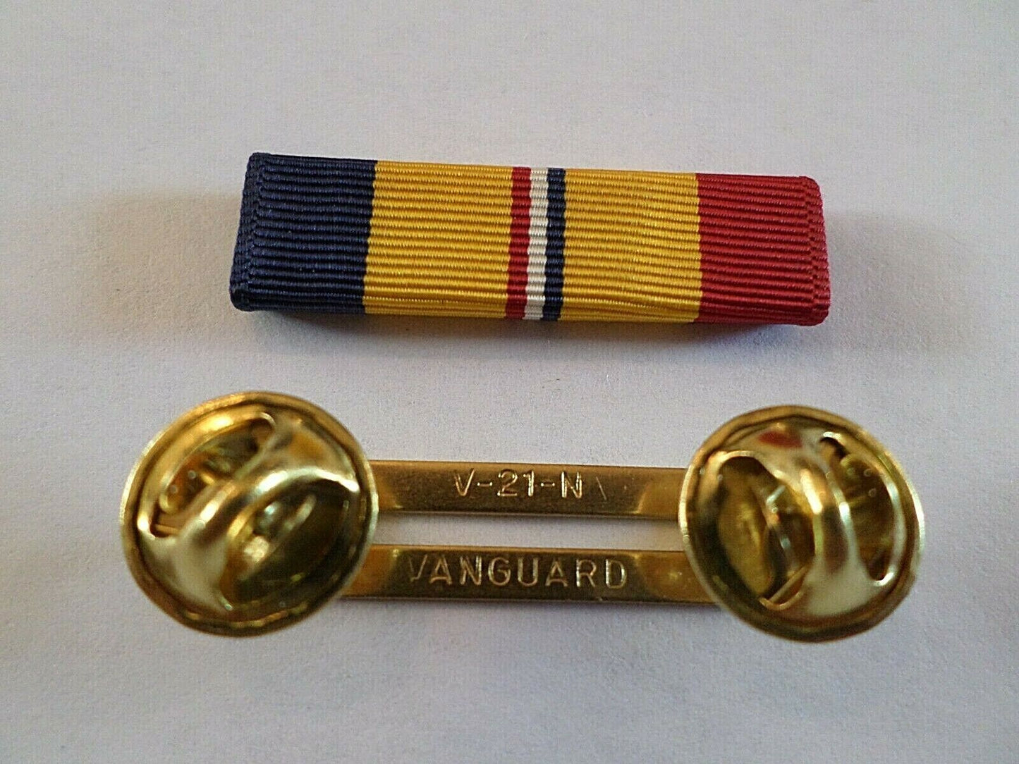 COAST GUARD COMBAT ACTION RIBBON WITH BRASS RIBBON HOLDER VETERAN