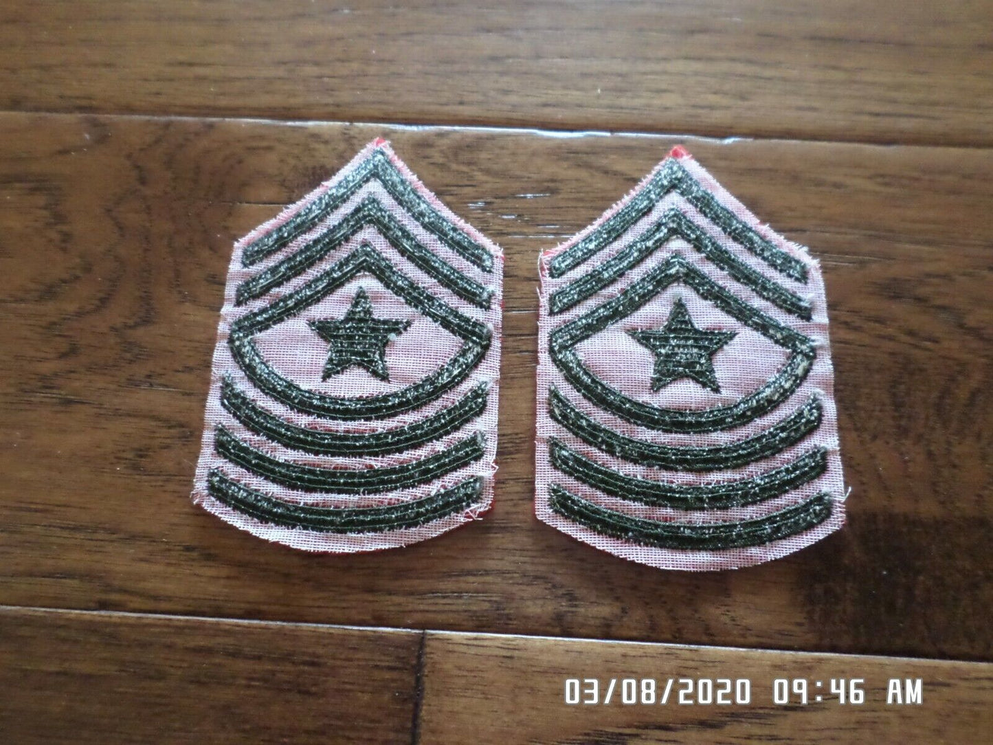 MARINE CORPS SERGEANT MAJOR PATCHES ALPHA SERVICE FEMALE DRESS UNIFORM CHEVRON