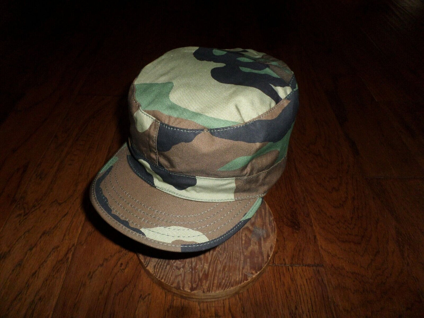 Military Army Style Woodland Camouflage Combat Hat 100% Cotton BDU Cap New