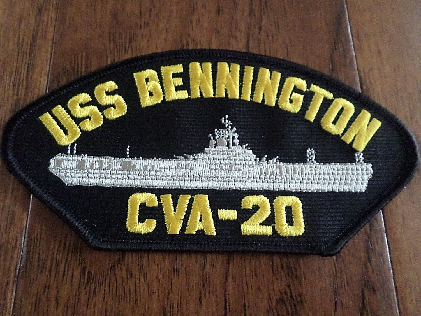 USS BENNINGTON CVA-20 U.S NAVY CARRIER SHIP HAT PATCH U.S.A MADE HEAT TRANSFER