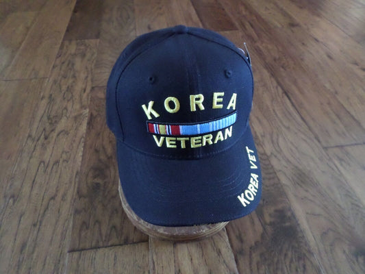 U.S MILITARY KOREA VETERAN HAT DELUXE 3D EMBROIDERED BALL CAP
