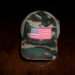 U.S American Flag Hat Cap Cotton Mesh Back Woodland Camouflage Baseball Cap