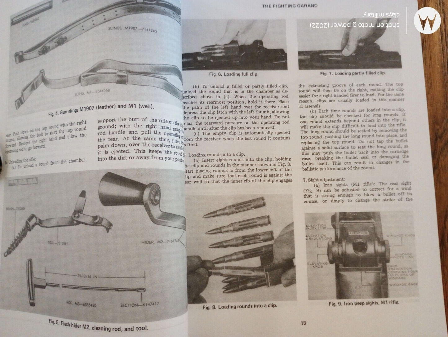 US ARMY GARAND RIFLE OWNERS BOOK OPERATIONS MAINTENANCE REPAIR ASSEMBLY