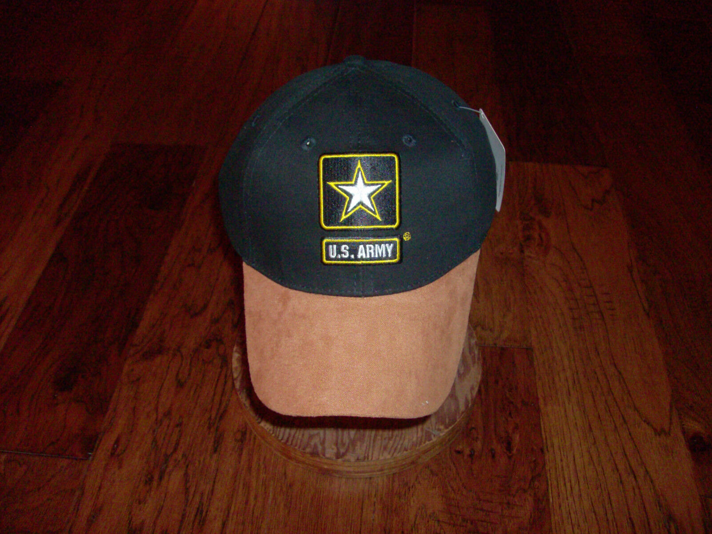 U.S MILITARY ARMY STAR LOGO HAT EMBROIDERED BALL CAP SUEDE ON BILL