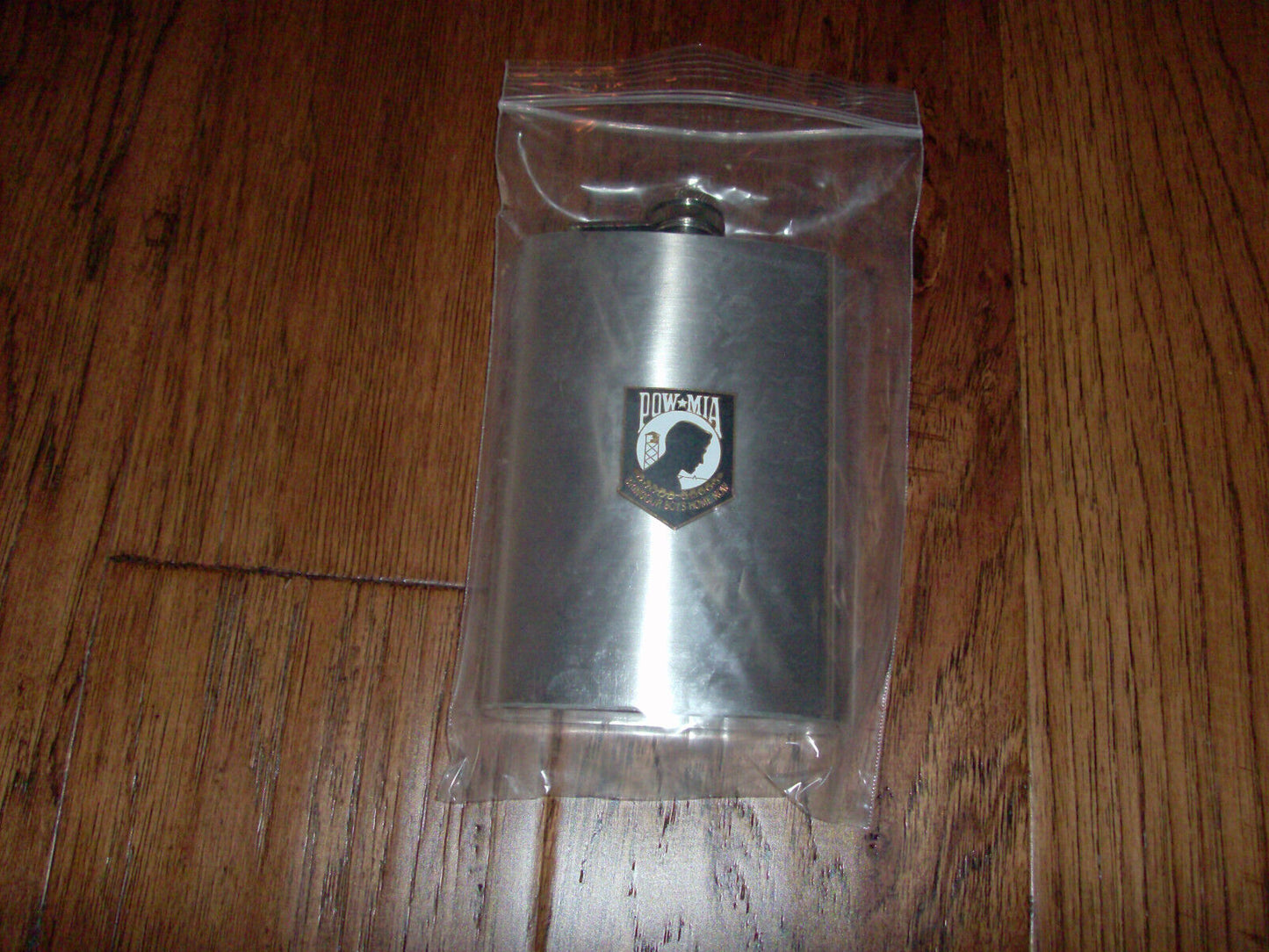 POW/MIA  8 OZ FLASK STAINLESS STEEL