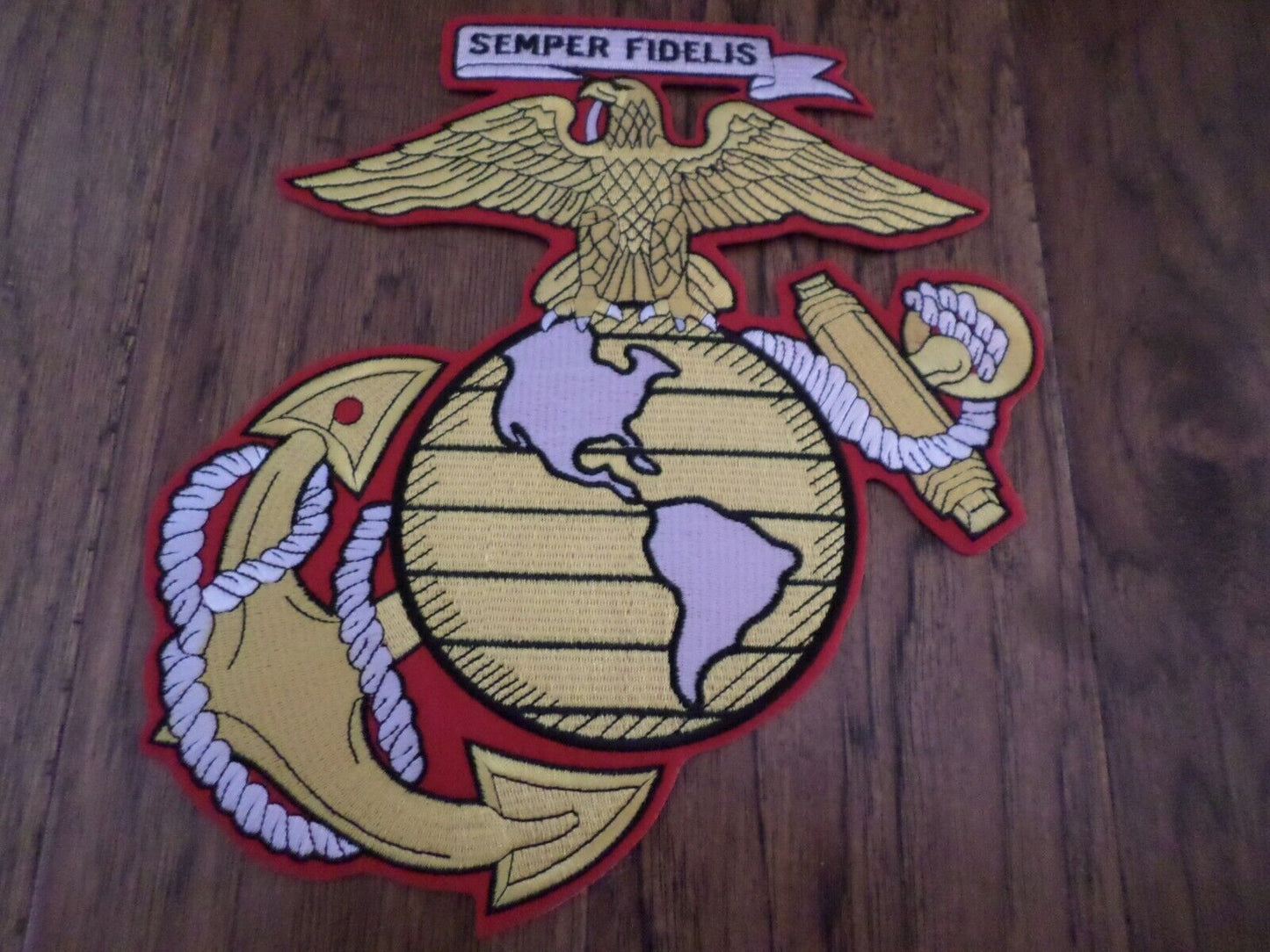 U.S MILITARY MARINE CORPS EAGLE GLOBE & ANCHOR EGA OVERSIZE BACK PATCH 10" PATCH