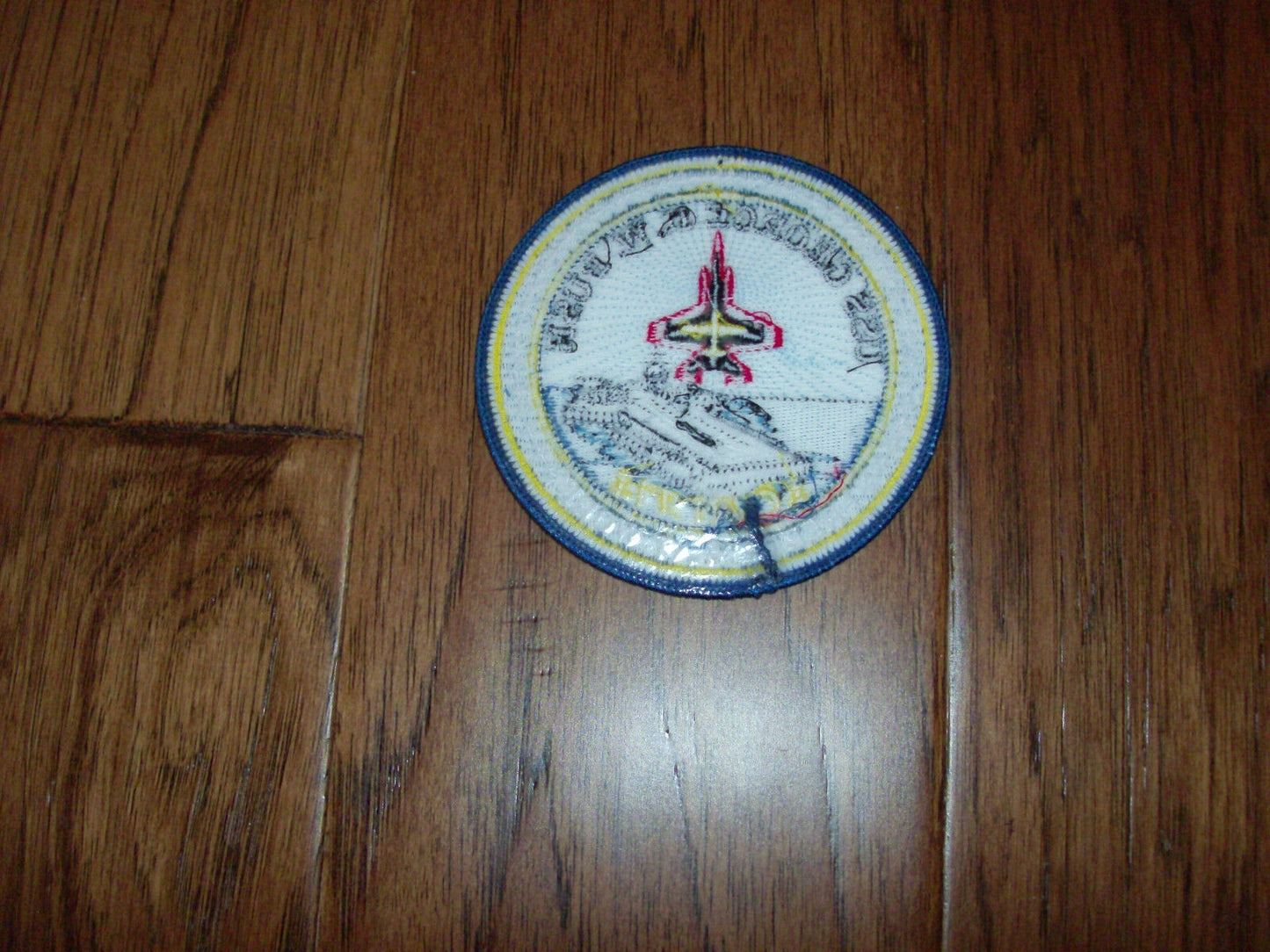 U.S MILITARY NAVY PATCH USS GEORGE H.W. BUSH CVN-77 CARRIER SHIP 4" X 4"