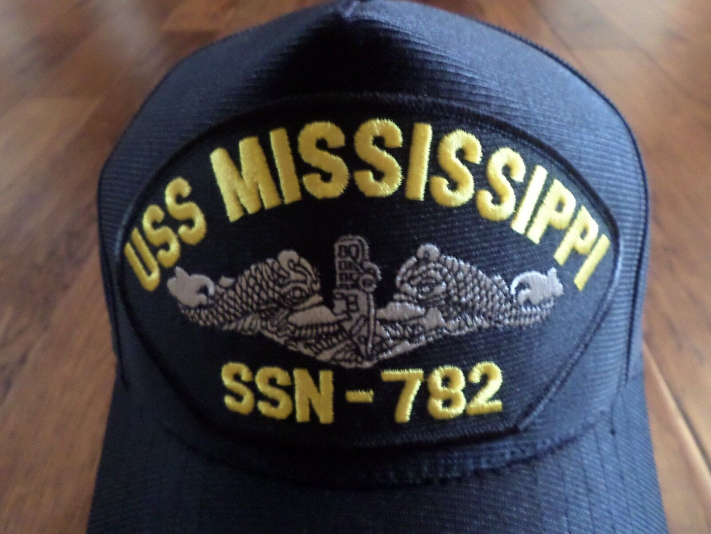 USS MISSISSIPPI SSN-782 U.S NAVY SHIP HAT MILITARY OFFICIAL BALL CAP U.S.A MADE