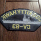 U.S NAVY SHIP HAT PATCH. USS KITTY HAWK CV-63 SHIP PATCH NAVY CARRIER U.S.A MADE