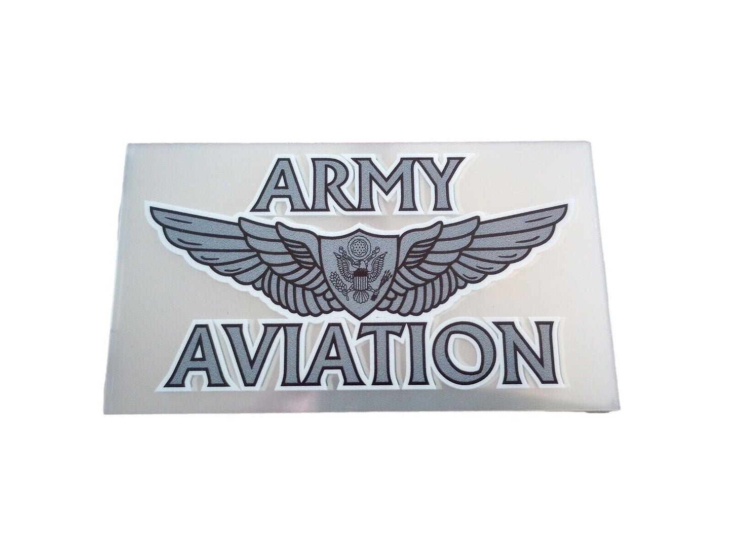 U.S MILITARY ARMY AVIATION WINGS BADGE WINDOW DECAL STICKER 5" X 2.75"