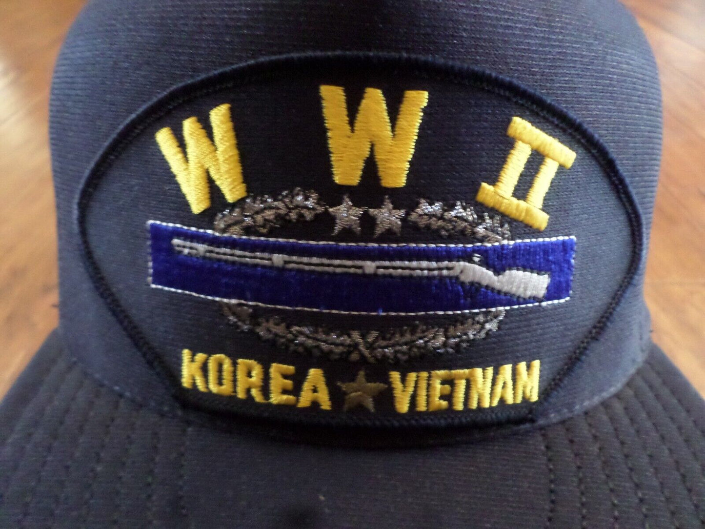 U.S MILITARY COMBAT INFANTRY HAT BASEBALL CAP U.S.A. MADE CIB WWII KOREA VIETNAM