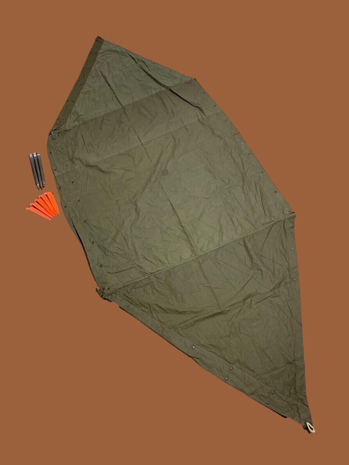 U.S ARMY SHELTER HALF PUP TENT 1/2 TENT NOS MILITARY SURPLUS NEW IN BOX