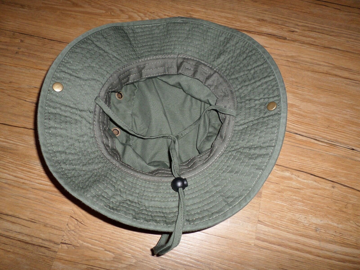 NEW OD BOONIE SAFARI HAT OLIVE DRAB GREEN SNAPS ON SIDE SIZE LARGE