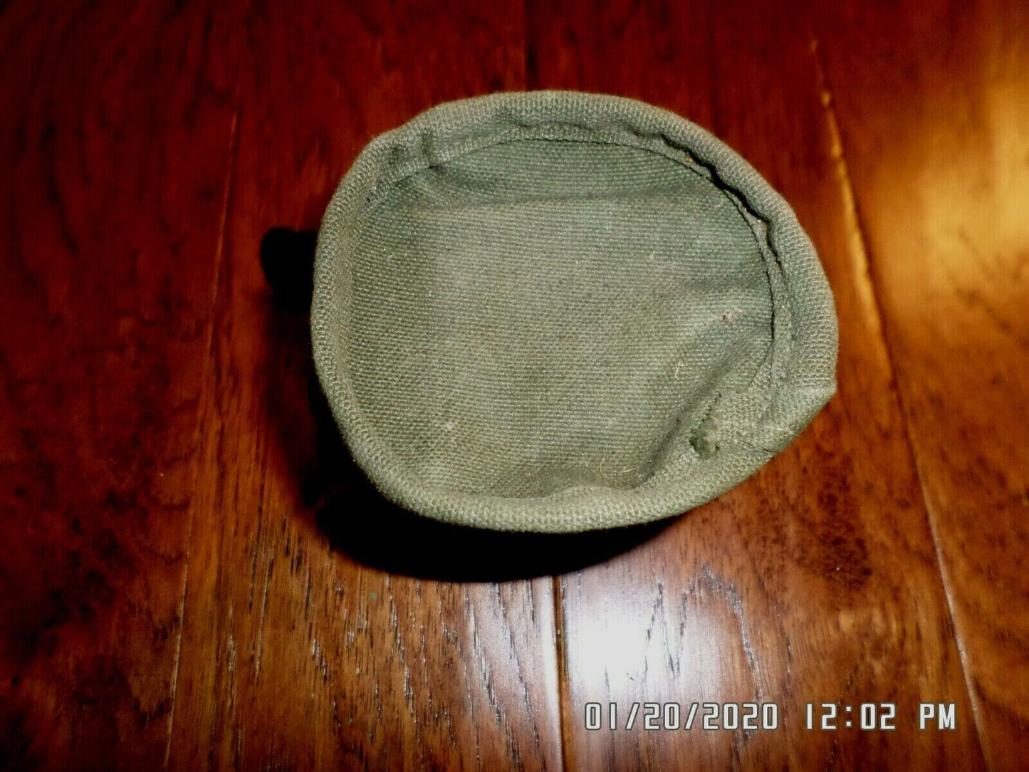 WWII U.S MILITARY CANNON MUZZLE COVER T 315 OD GREEN 4" DIAMETER