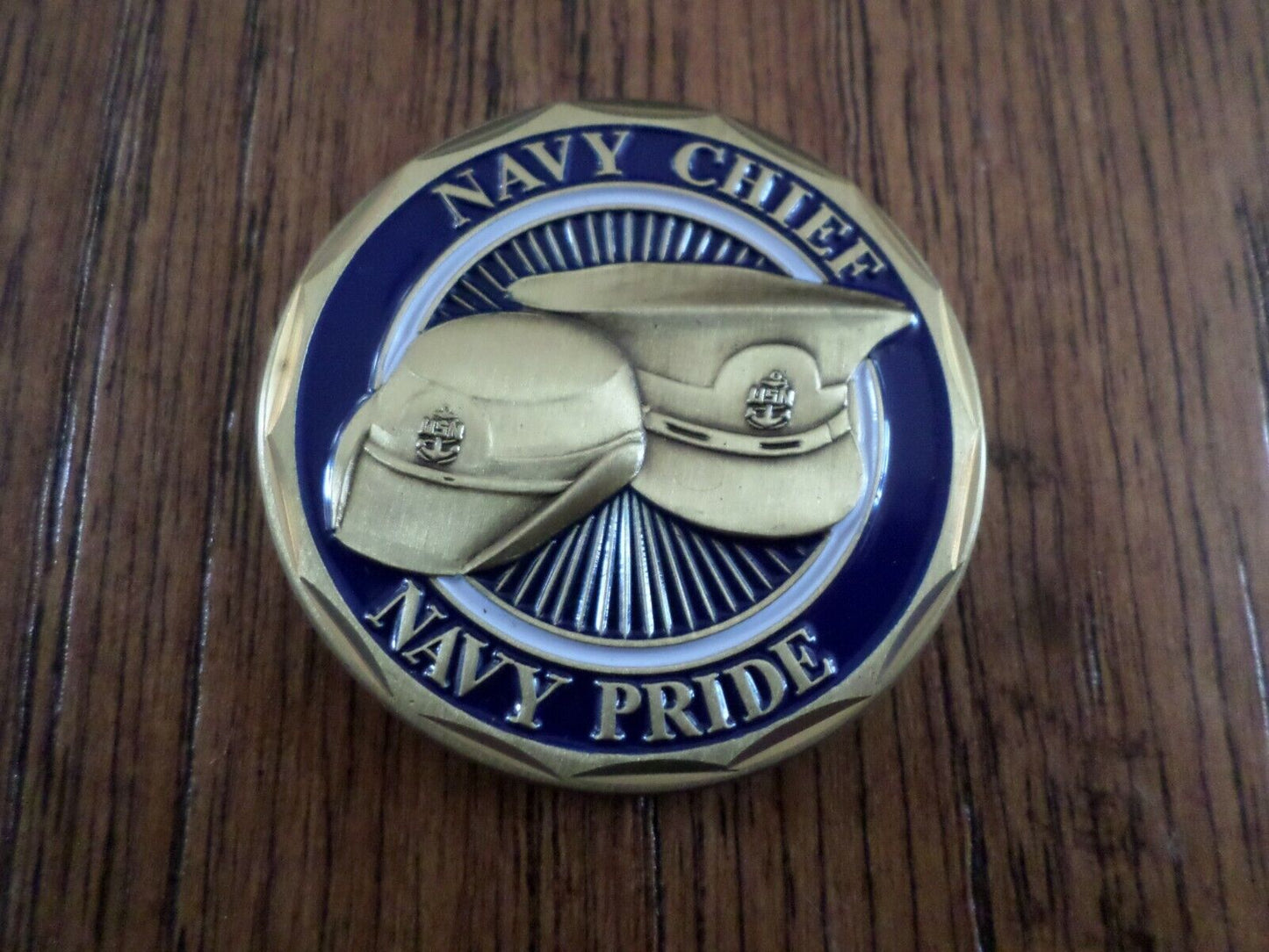 UNITED STATES MILITARY NAVY CHIEF NAVY PRIDE CHALLENGE COIN NEW IN PACKAGE