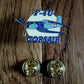 U.S MILITARY F-4U CORSAIR FIGHTER PLANE HAT PIN BADGE U.S AIR FORCE DOUBLE POST