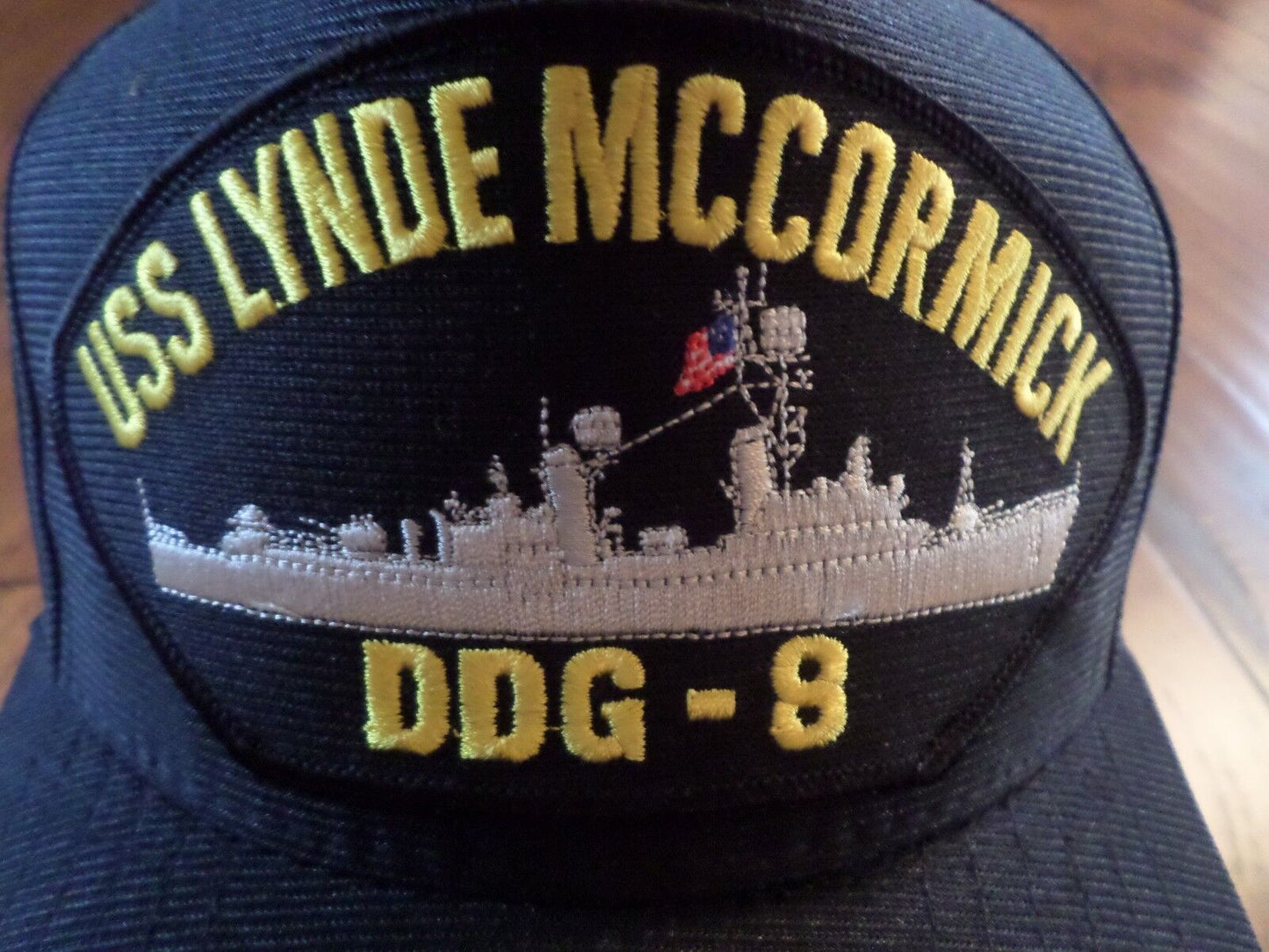 USS LYNDE MCCORMICK  DDG-8  U.S NAVY SHIP MILITARY BALL CAP HAT BASEBALL STYLE