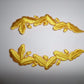 U.S MILITARY EMBROIDERED NAVY SCRAMBLED EGGS IRON ON FOR CDR, CAPT, COLONEL