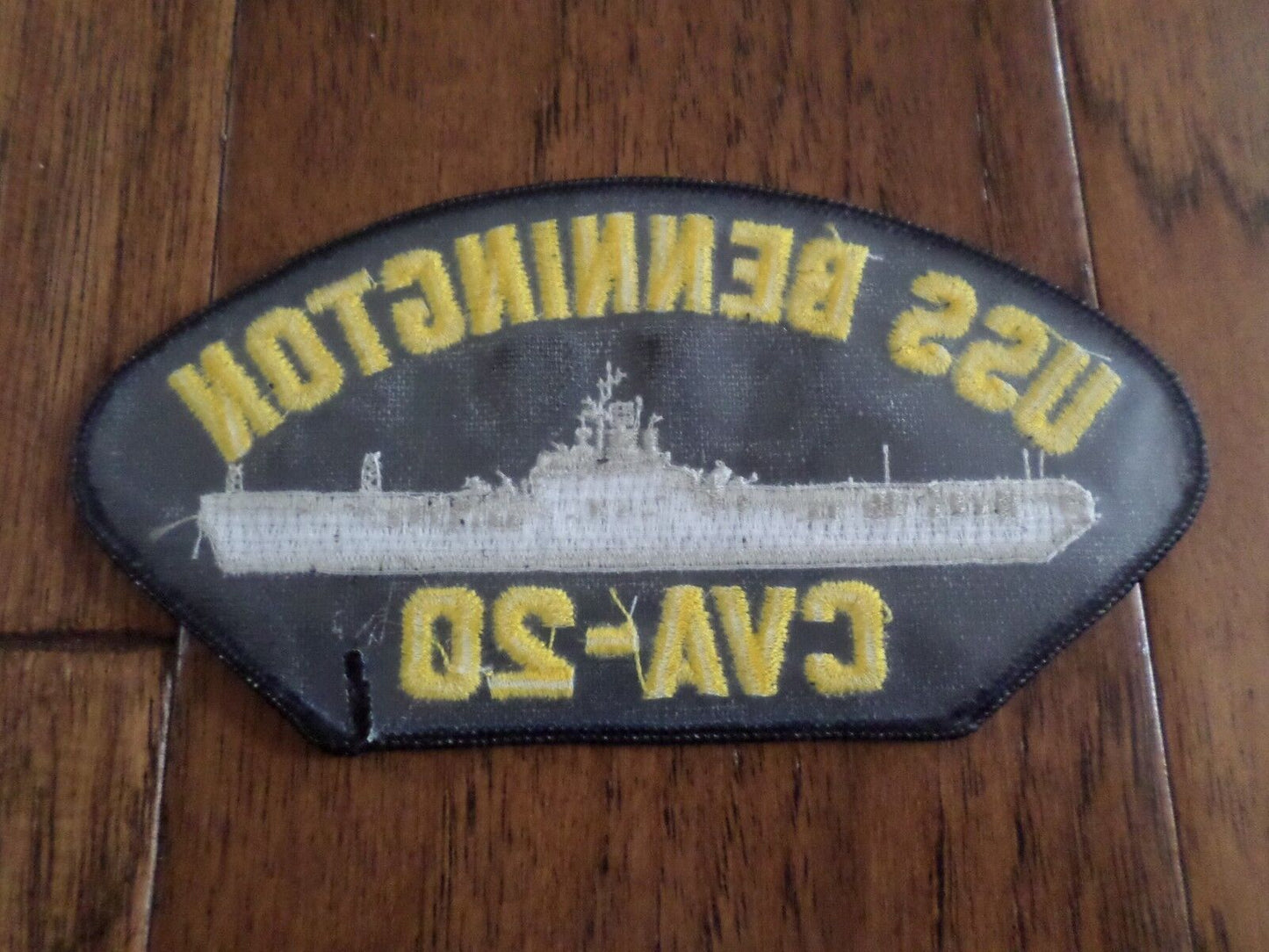 USS BENNINGTON CVA-20 U.S NAVY CARRIER SHIP HAT PATCH U.S.A MADE HEAT TRANSFER