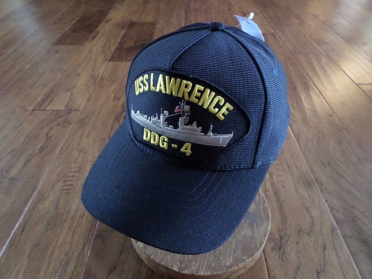 USS LAWRENCE DDG- 4 NAVY SHIP HAT U.S MILITARY OFFICIAL BALL CAP U.S.A MADE