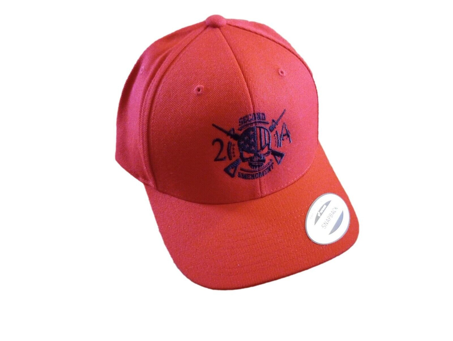 2nd Amendment Hat Polo Baseball Cap Skull & Rifles Fit 6 Panel Low Profile