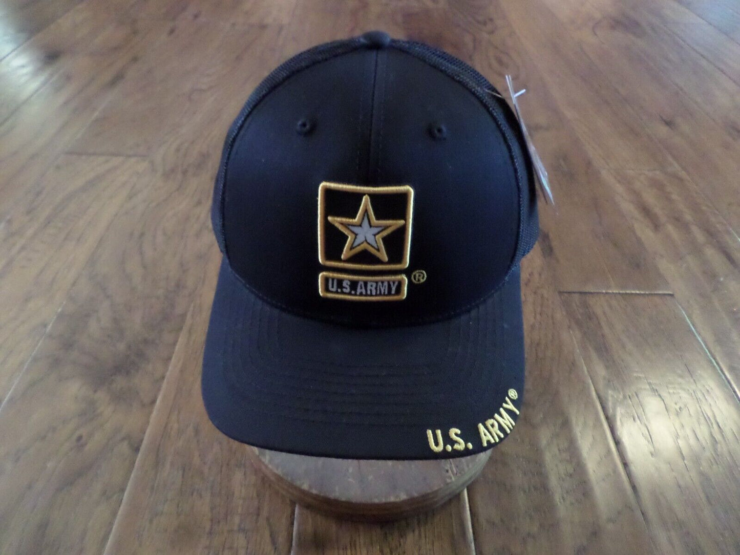 U.S Army Hat Cap Cotton Mesh Back Black Baseball Cap Army Star Logo