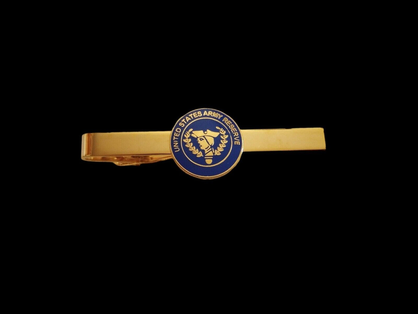 U.S MILITARY U.S ARMY RESERVE TIE BAR TIE TAC CLIP ON U.S.A MADE