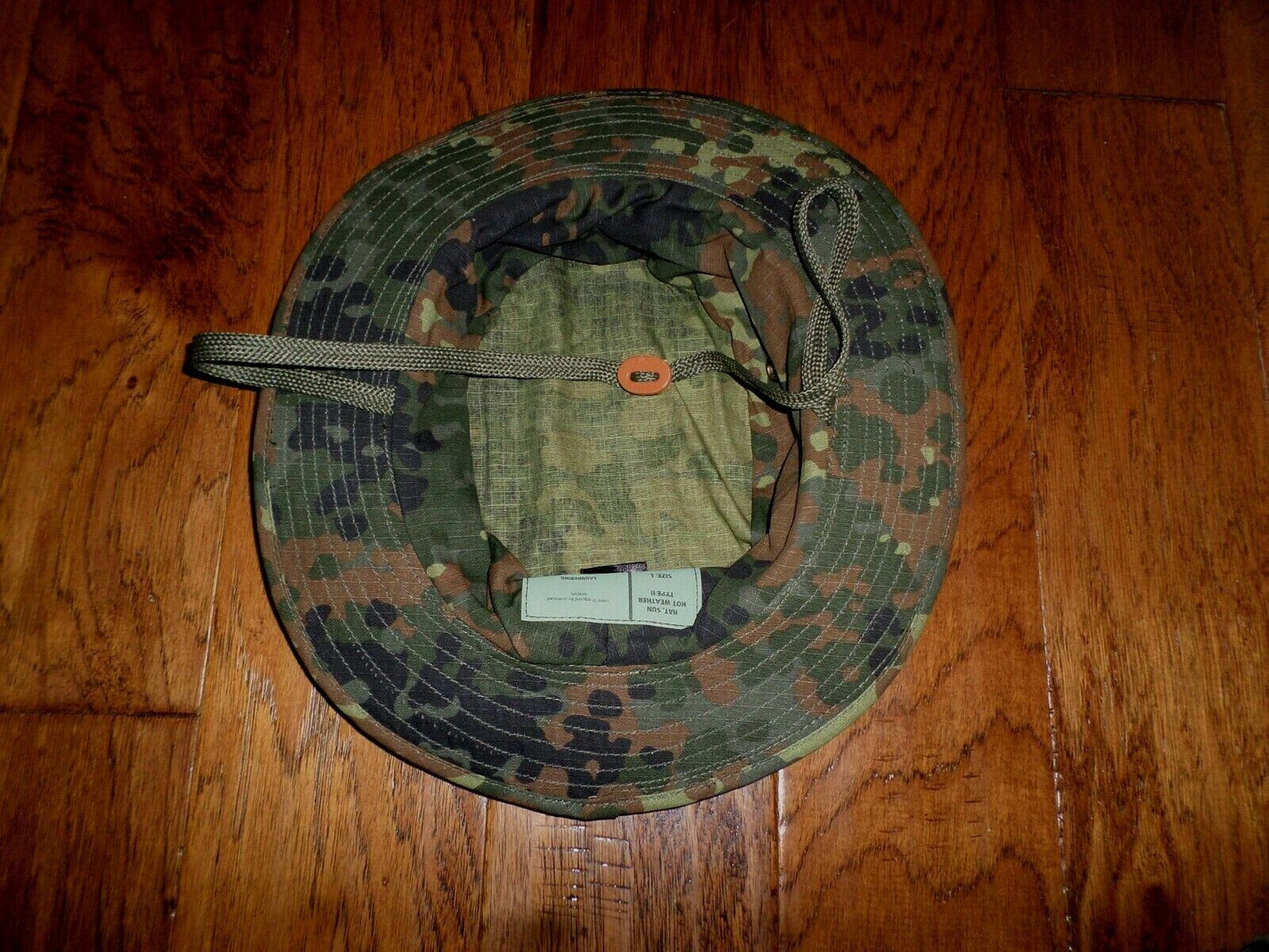 NEW GERMAN FLECKTARN CAMOUFLAGE PATTERN BOONIE HAT 100% RIP-STOP