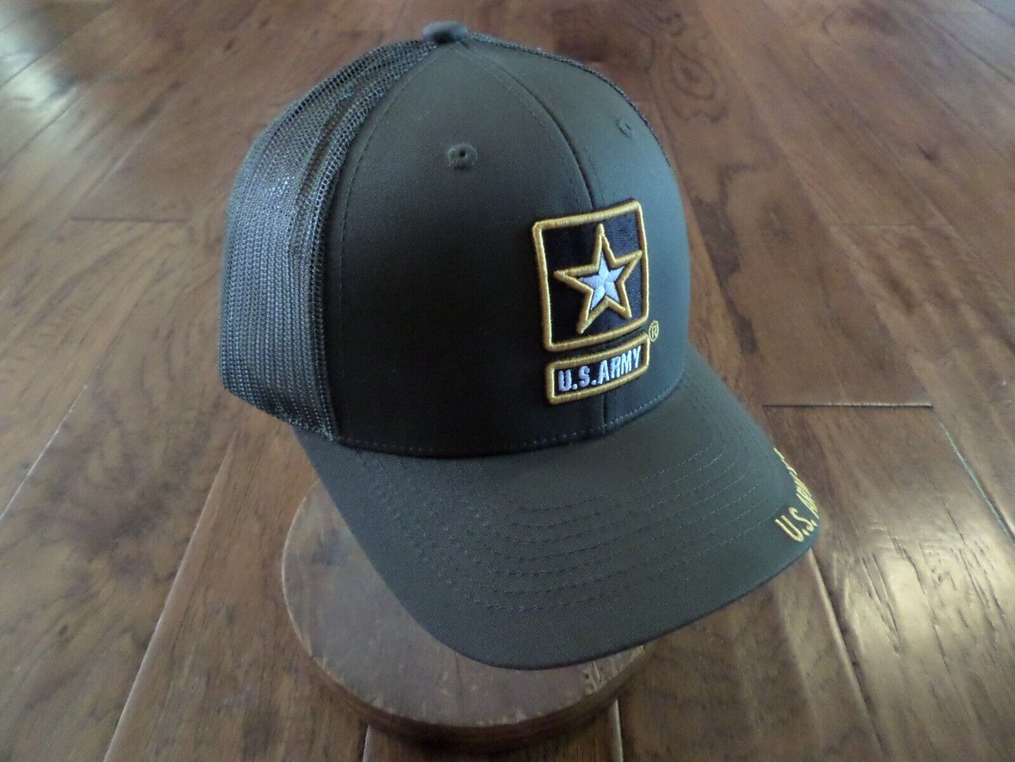 U.S Army Hat Cap Cotton Mesh Back OD Green Baseball Cap Army Star Logo