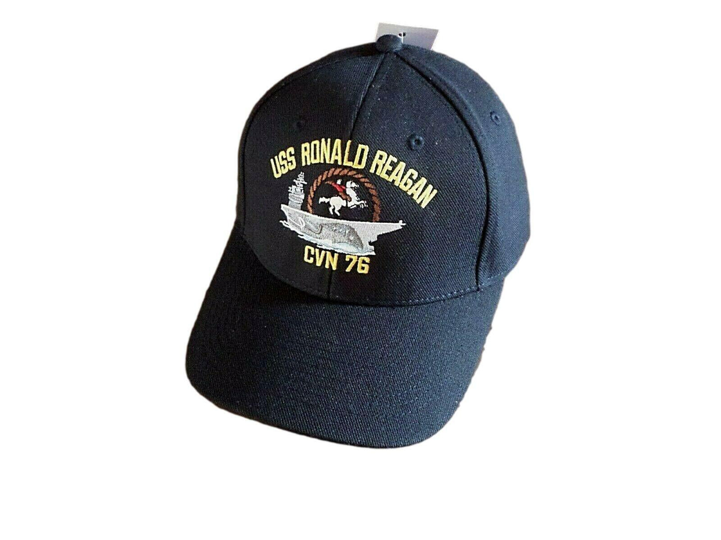 USS RONALD REAGAN CVN-76 NAVY SHIP HAT OFFICIAL BALL CAP DIRECT EMBROIDERED