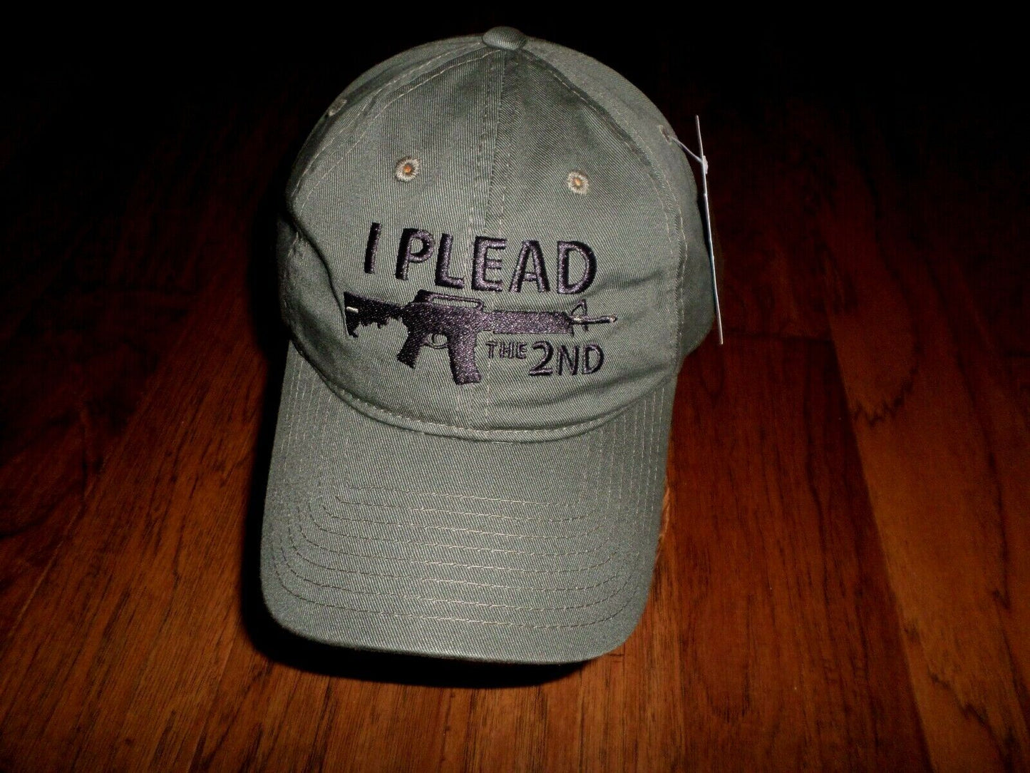 I Plead The 2nd Amendment Hat Embroidered Polo green Baseball Cap Relaxed Fit