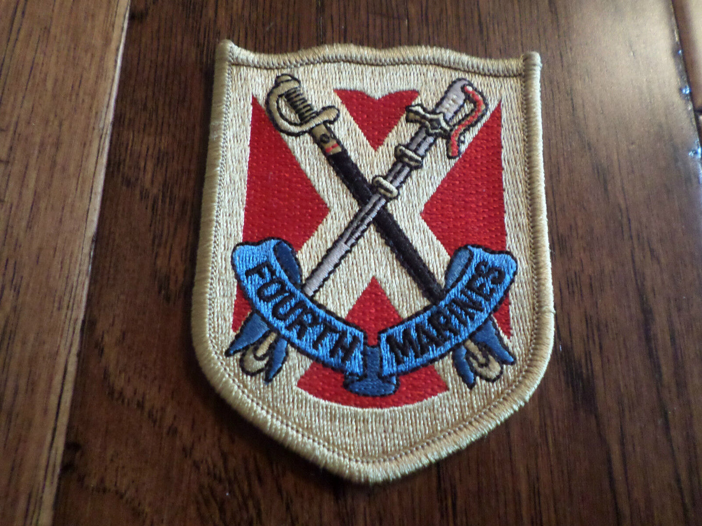 U.S. MILITARY MARINE CORPS FOURTH MARINES PATCH