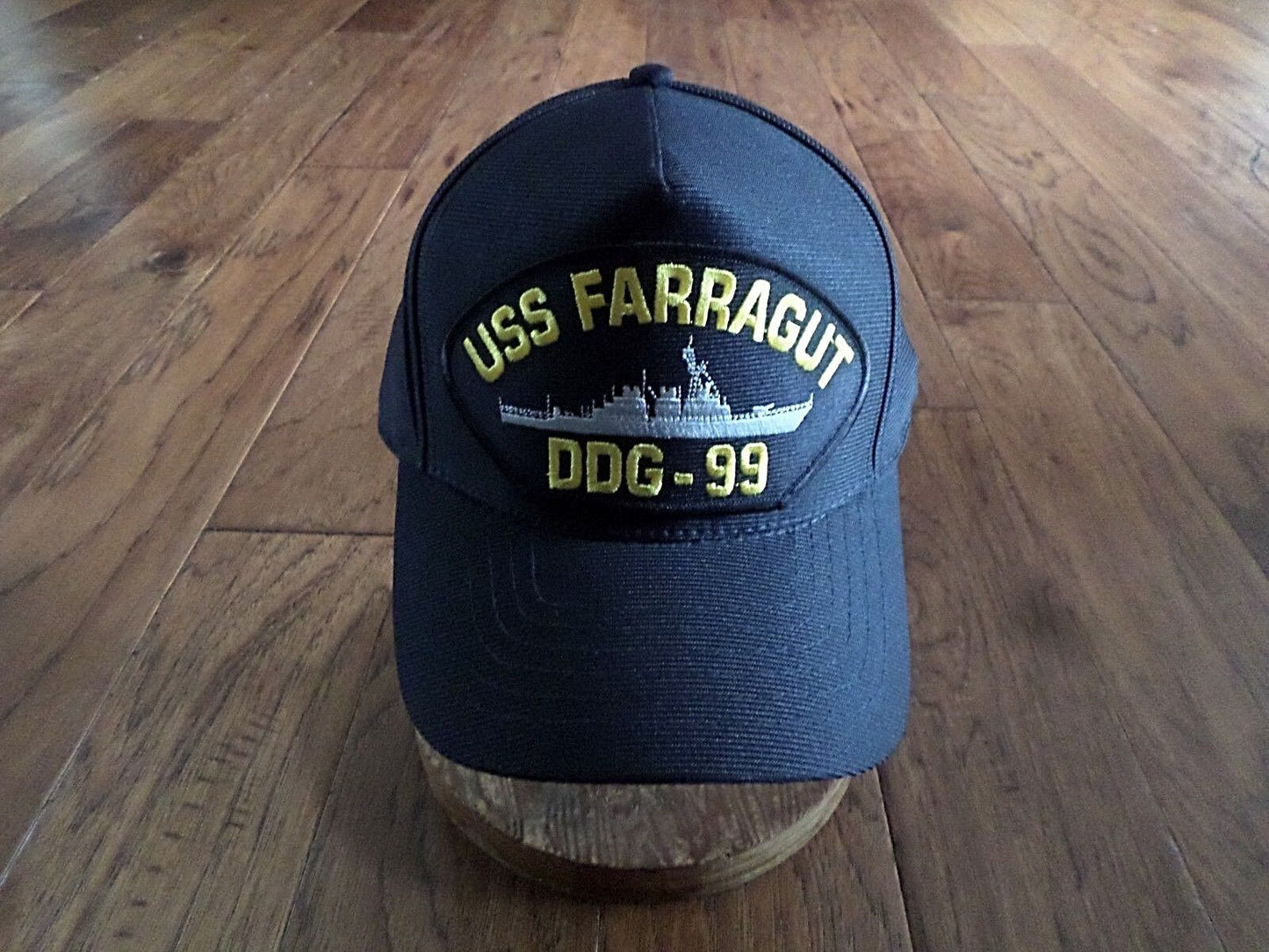 USS FARRAGUT DDG-99 NAVY SHIP HAT U.S MILITARY OFFICIAL BALL CAP U.S.A MADE