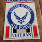 U.S AIR FORCE VETERAN OIF IRAQI FREEDOM WINDOW DECAL STICKER U.S.A MADE