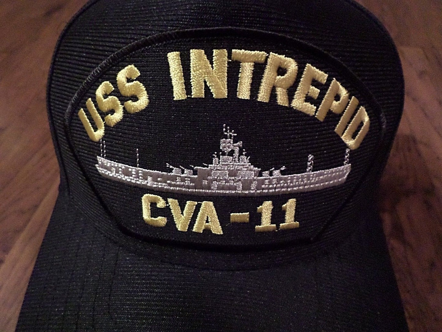 USS INTREPID CVA-11 NAVY SHIP HAT OFFICIAL U.S MILITARY BALL CAP U.S.A MADE