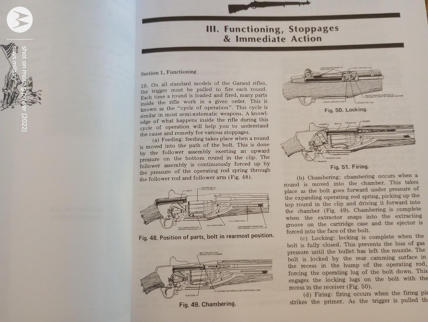 US ARMY GARAND RIFLE OWNERS BOOK OPERATIONS MAINTENANCE REPAIR ASSEMBLY