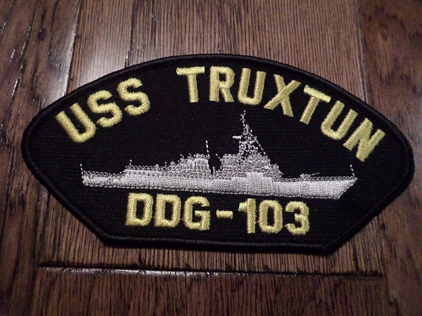 USS TRUXTUN DDG-103U.S NAVY SHIP HAT PATCH U.S.A MADE HEAT TRANSFER