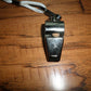 METAL NICKEL PLATED PEA CORK WHISTLE WITH LANYARD POLICE COACH EMERGENCY