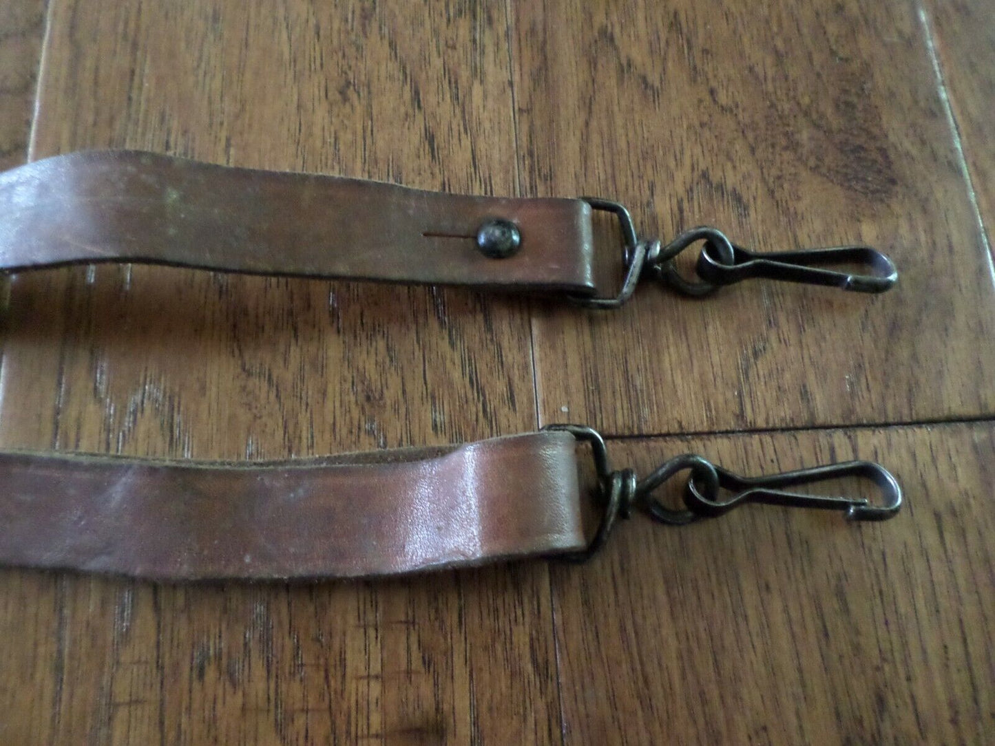 GENUINE FRENCH MILITARY MAT BROWN LEATHER RIFLE SLING ARMY MAS RIFLE 49 & 49/54