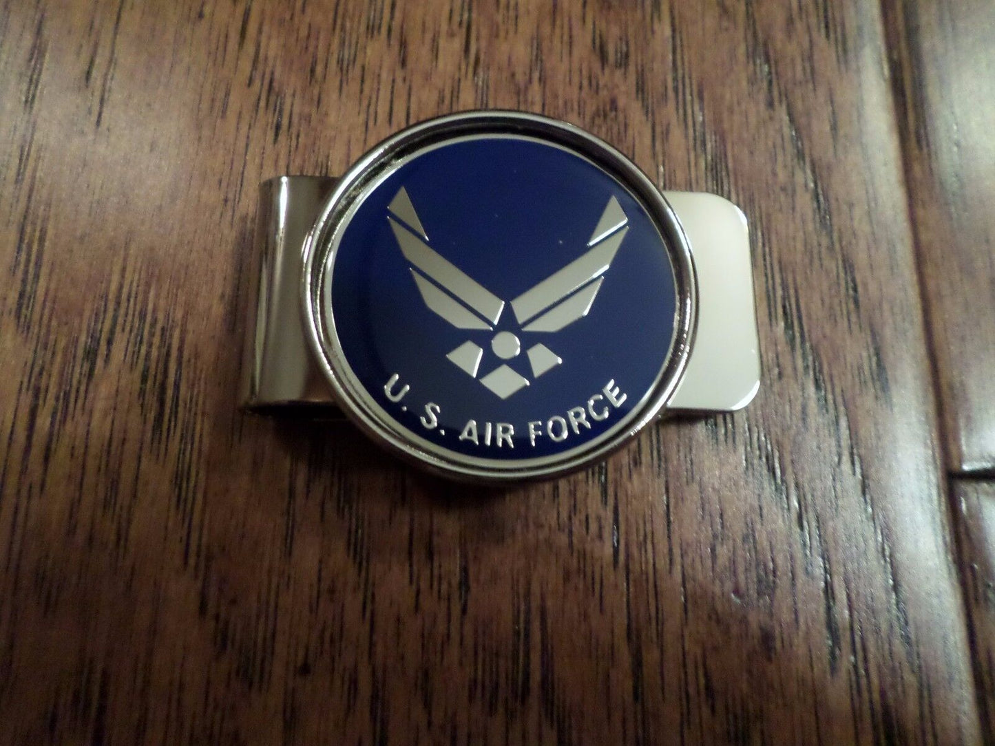 U.S MILITARY AIR FORCE MONEY CLIP BRASS CONSTRUCTION OFFICIAL AIR FORCE PRODUCT