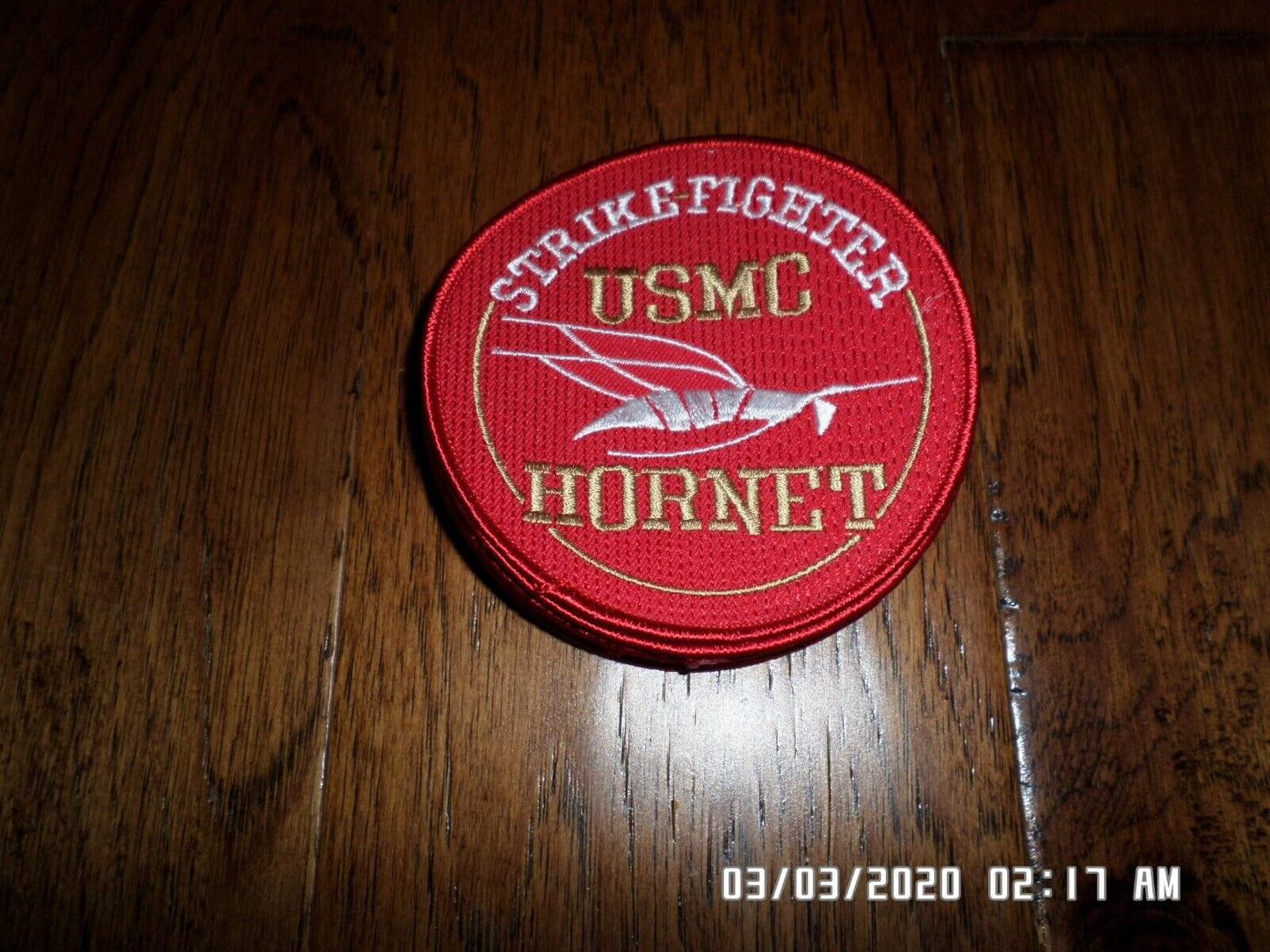 USMC HORNET STRIKE FIGHTER PATCH U.S MARINE CORPS F/A 18 HORNET