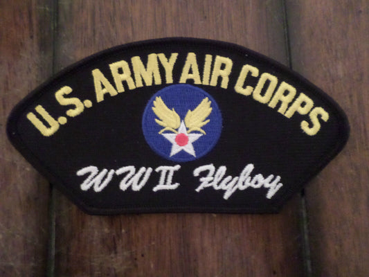 U.S MILITARY ARMY AIR CORPS WWII FLY HAT PATCH ARMY AIR CORPS AIR FORCE U.S.A M