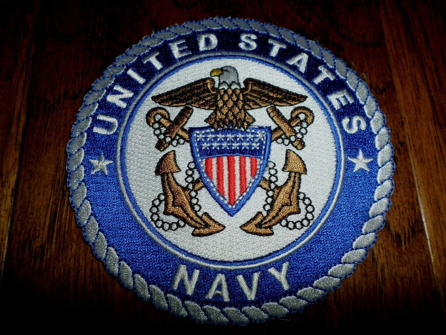 NEW U.S.MILITARY NAVY EMBROIDERED PATCH UNITED STATES NAVY 4" X 4"