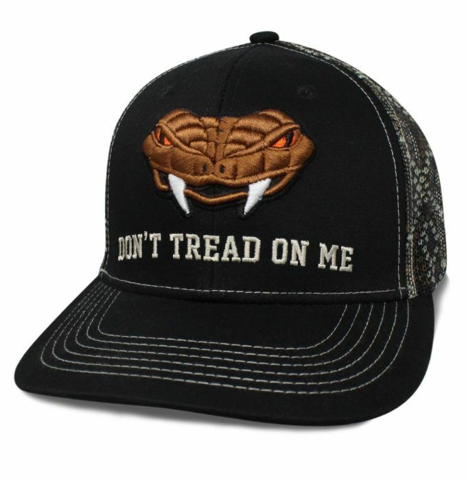 RATTLESNAKE DON'T TREAD ON ME HAT EMBROIDERED BALL CAP 2ND AMENDMENT