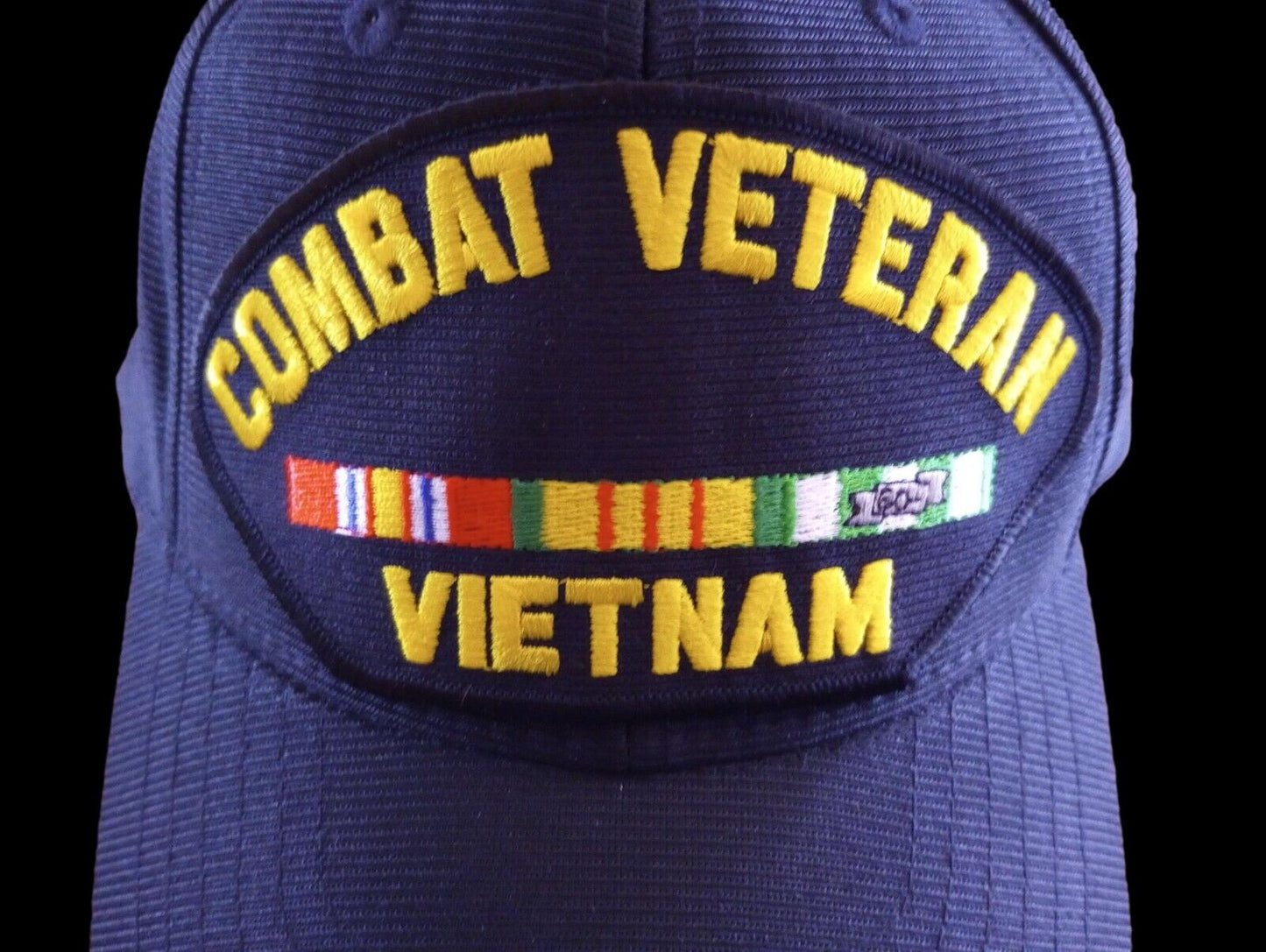 VIETNAM COMBAT VETERAN HAT OFFICIAL U.S MILITARY BALL CAP U.S.A MADE