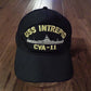 USS INTREPID CVA-11 NAVY SHIP HAT OFFICIAL U.S MILITARY BALL CAP U.S.A MADE