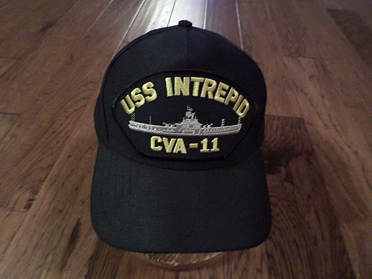 USS INTREPID CVA-11 NAVY SHIP HAT OFFICIAL U.S MILITARY BALL CAP U.S.A MADE